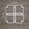 Ekena Millwork Large Englewood Decorative Fretwork Wall Panels in Architectural PVC, 23 3/8"W x 23 3/8"H x 3/8"T WALP24X24EWD - alternate 6